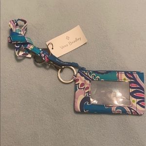 Vera Bradley Zip ID Case with Lanyard